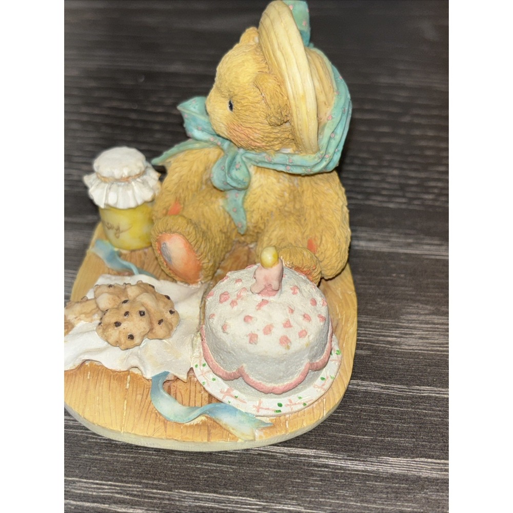 Birthday Bear Cherished Teddies Hooray for You Cake Figurine 54/438 - Picture 3 of 6